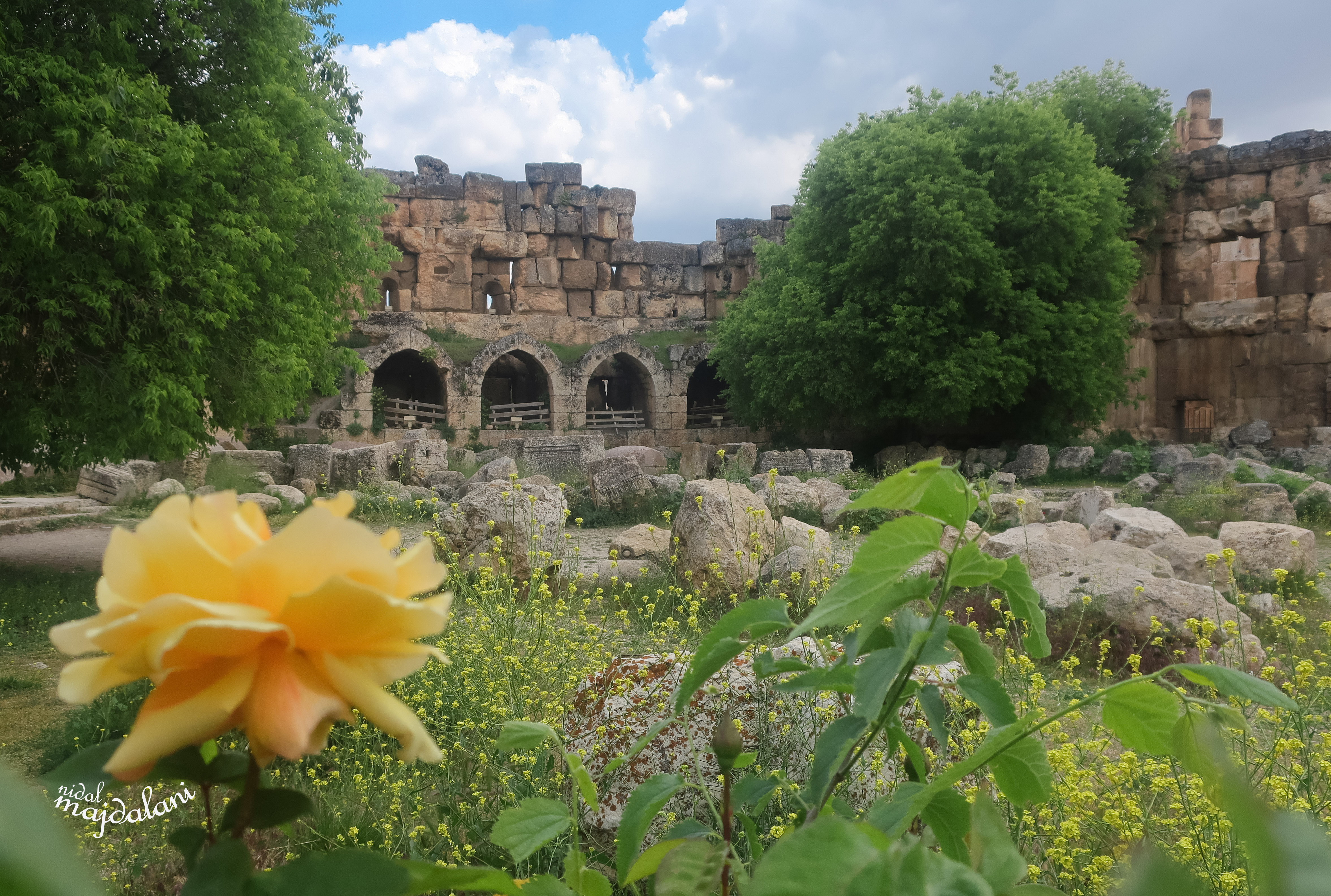 Temple ruins at Baalbek in Lebanon’s Bekaa Valley