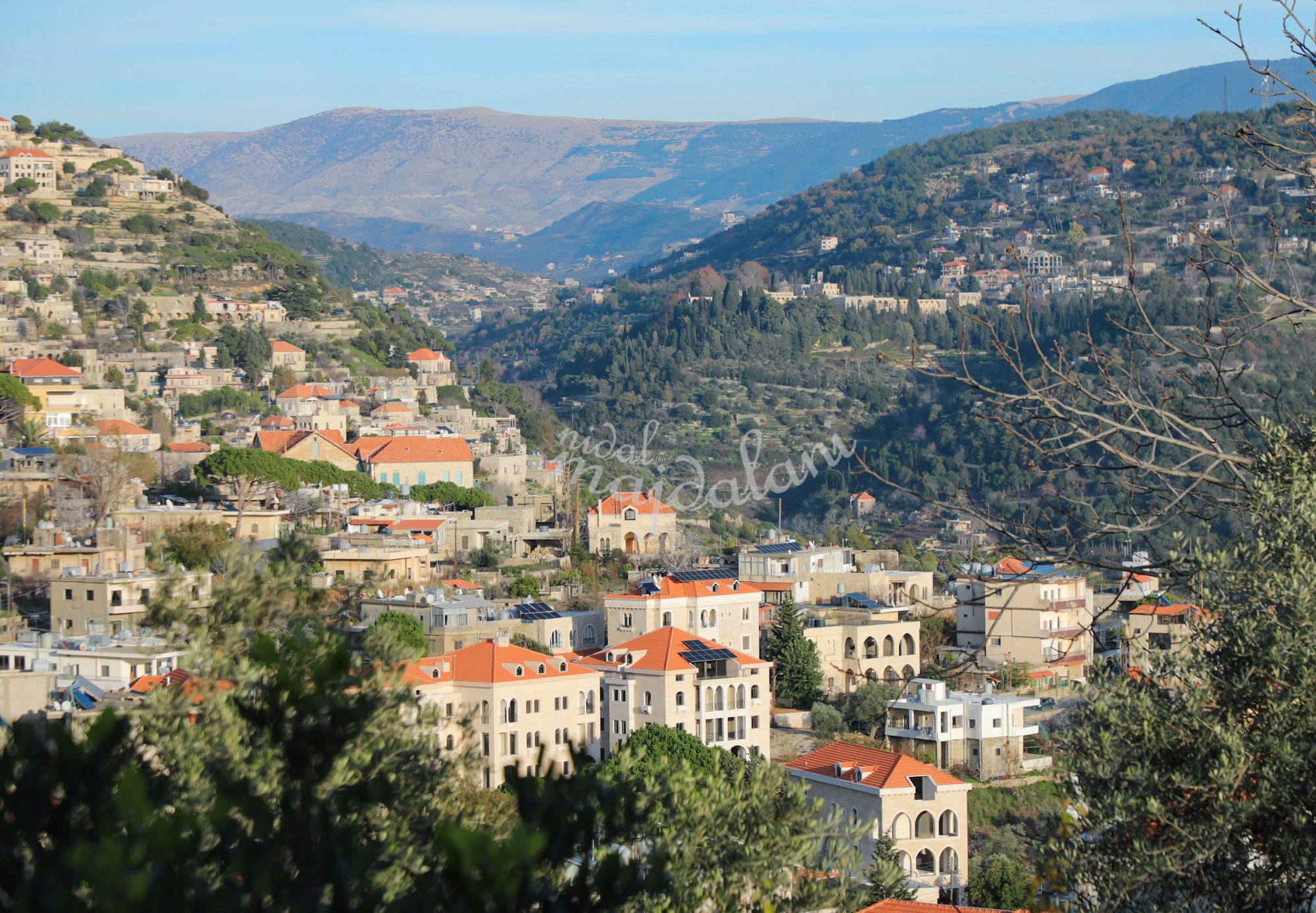 Deir el Qamar village landscape