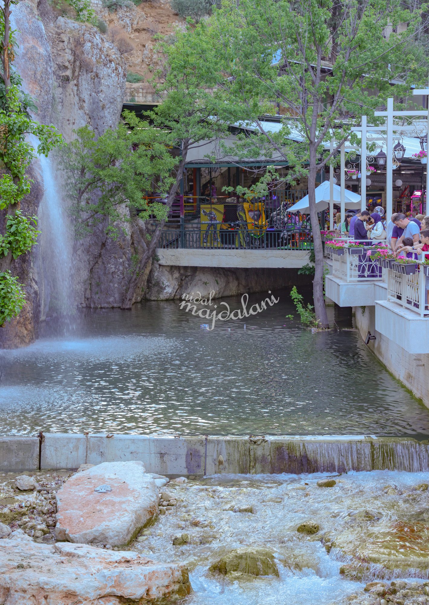 Entrance to the Berdawni riverside area in Zahle